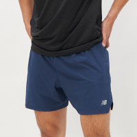 New Balance 男款 藍色 5吋 運動褲 跑褲 快乾 訓練 慢跑 RC 運動 休閒 短褲 MS41286NNY