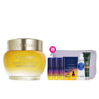 【L’Occitane 歐舒丹】官方直營 金黃蠟菊抗老基礎組(極萃霜50ml 送肌活露5mlx3/保濕/乳霜/母親節限定)