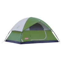 Coleman Sundome 4-Person Dome Camping Tent, 1 Room, Green camping tent
