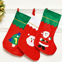 禮物襪 聖誕襪(絨布) 聖誕節 耶誕節 禮物裝飾襪 耶誕襪 聖誕襪 聖誕禮品 聖誕樹【塔克】