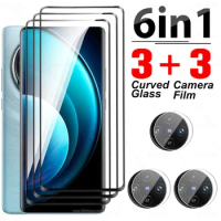 6-in-1 For Vivo X100 Pro 5G Curved Tempered Glass Camera Film Vovi X100Pro X 100 VivoX100 VivoX100Pro 6.78inch Screen Protectors