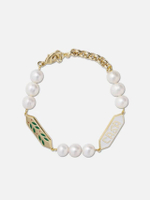 สร้อยข้อมือ รุ่น LAUREL PEARL BRACELET สี GOLD/ PEARL/ WHITE/ GREEN