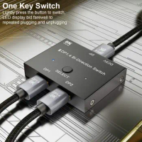 8K@60Hz DP 1.4 Switch HD 4K@144Hz 8K Display Port Splitter Splitter Converter Mutual Conversion