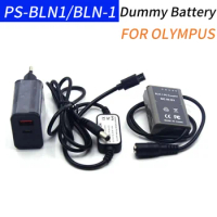 BLN-1 DC Coupler PS-BLN1 Dummy Battery+PD Charger+USB Type C DC Cable for Olympus E-M5 OM-D E-M1 E-P5 Camera