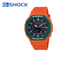 Original G-SHOCK GA-2110SC Series Octagon Series GA-2110SC Street Style Dual Display Waterproof and Shockproof Men Sports Watch