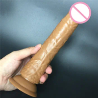 8.26" real skin feeling huge long Dildo For Women sex porn toy dong penis long woman sex products