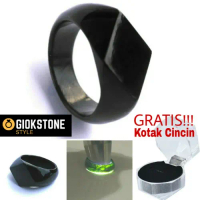 Ring/Cincin Black Jade Aceh Terapi Model Diamond