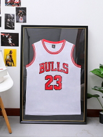 籃球球衣框裱科比收藏裱框相框掛墻裝裱足球紀念t恤展示框架定制