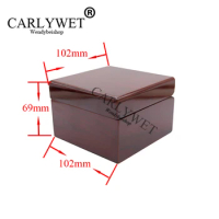 CARLYWET Wholesale Fashion Luxury Wood Watch Box Jewelry Storage Case Gift Box With Pillow For Rolex Omega IWC Panerai Breguet
