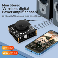 YS-AP50L Digital Power Audio Amplifier Board 50Wx2 CS8673E Dual Channel Bluetooth-compatible 5.1 Stereo AMP Amplificador