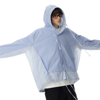 (COD) Color-blocked sun protection jacket for men and women, summer thin jacket, new skin jacket, UV