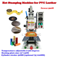 LY Hot Stamping Machine pneumatic Embossing Machine 500W with Hot Stamping Foil gilded paper HS foil for PVC Leather