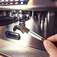 黑胡桃木咖啡粉末刷咖啡機清理刷研磨機清掃刷迷你咖啡粉末毛刷