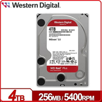 WD WD40EFPX 紅標Plus 4TB 3.5吋NAS硬碟