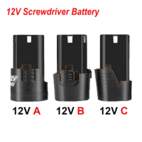 Universal 12V Electric Screwdriver 18650 Battery Power Tools Lithium Rechargeable Li-ion Battery For Electric drill Battery