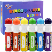 Yuanhe Bingo Daubers Dot Markers - Mixed Colors Set of 6 Pack