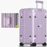 Transparent Cover For Rimowa essential Trunk Plus With Zipper Customized Thicken PVC 31"33 Inch