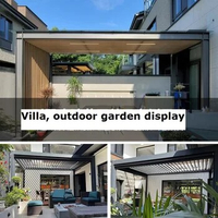 Waterproof and Anti-UV Outdoor Sunshade Garden Shelter Canopy Gazebo Balcony Shade Gazebo