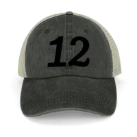 Number 12 Cowboy Hat Custom Cap Uv Protection Solar Hat Trucker Hat Female Men's