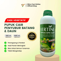 VERTINE GROW 500 ml- Pupuk NPK Cair Menyuburkan Akar, Batang dan Daun, Melebatkan Fase Pertumbuhan