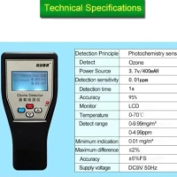 Ozone 03 Detector 0.01 Resolution Ozone Meter Portable Accurate