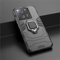 Armor Shockproof Bumper For Xiaomi 13T Pro Case for Xiaomi 13T Pro Cover Coque Finger Ring Holder Stand Fundas Xiaomi 13T Pro