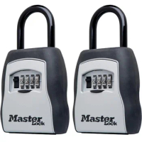 Master Lock Key Lock Box Outdoor Lock Box for House Keys Key Safe with Combination Lock Stainless Steel Password Key Box