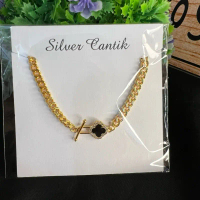 Gelang rantai clover yaxiya