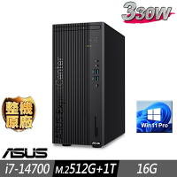ASUS 華碩 M901MDR 商用電腦 i7-14700/16G/M.2-512GB+1TB/W11P