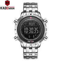 KADEMAN 2020 Luxury Men Watches LED Display Digital Watch Sport 3TAM Full Steel Fashion Wristwatches TOP Brand Relogio Masculino