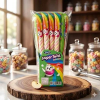 Marshmallow Siuper Twist Rainbow Harga 1pcs ecer bentuk kepang panjang 3 varian rasa original apple 