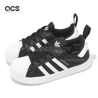 adidas 休閒鞋 adiFom Superstar 360 C 中童 黑 白 套入式 貝殼頭 小朋友 愛迪達 IH3503