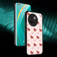 เคสโทรศัพท์, ดีไซน์โบว์ม้าโยกสีแดงปีใหม่, เข้ากันได้กับ vivo Y39 5G, X80, X80Pro, X100, X100Pro, V30