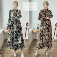 Ladies - Midi Dress Rayon Premium Busui Daster Bunga Daster Rayon Daster Kekinian Midi Dress Motif /