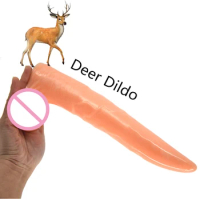 FAAK Long Animal deer dildo dull dildo sex toys for women realistic dildos couple flirting lesbian masturbate erotic anal plug