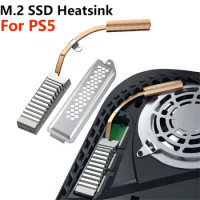 For PS5 SSD Heatsink M.2 NVMe 2280 Heat Sink Extended Copper Pipe SSD Cooler Radiator with Thermal Pad for Sony Playstation 5