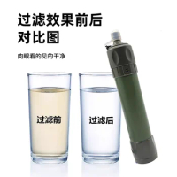 Outdoor Water Purifier Filter, Wilderness Survival Camping, Car Direct Drinking Water, Portable Water Filter