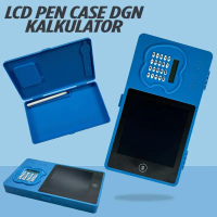 Pen Case Anak dengan LCD Writing Pad & Kalkulator Multifungsi Writing Pad Kreatif untuk Anak Sekolah