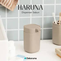 Dekoruma HARUNA Dispenser Sabun 410ml / Botol Sabun Cair Pump - Taupe