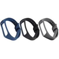 3 Pack Soft Silicone Waterproof Bracelet Accessories Sport Strap Replacement Wristbands for Samsung Galaxy Fit 2 SM-R220