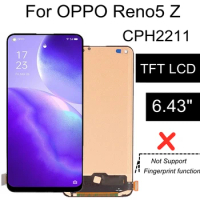 6.43'' TFT LCD For Oppo Reno5 Z LCD Display Screen Touch Panel Digitizer Assembly For OPPO Reno 5Z CPH2211 Display