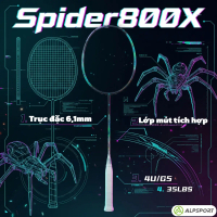 Vợt Cầu Lông ALP SPIDER 800X 3D 4UG5 85g Full Carbon, Siêu Nhẹ, Max 35LBS, Vợt Chuyên Nghiệp Tấn Côn