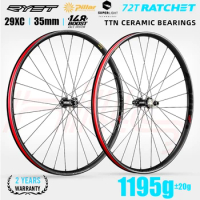 RYET 2024 Super Light 29er MTB Carbon Wheels 35mm Mountain Bike Rim 72T Ratchet Hub Bicycle Wheelset Pillar Spoke 2015 Cycling