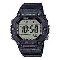 CASIO卡西歐 AE-1600H-1AV 10年電力八角型數位錶 黑 49.7mm ｜樂天全館特惠中★指定刷卡回饋10%