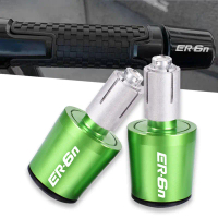 Bar Hendal CNC Motosikal, Untuk Kawasaki ER6F ER6N ER-6N 2012-2020, Penutup Cengkaman Bar Hendal, Pe