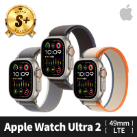 Apple S+ 級福利品 Apple Watch Ultra 2 LTE 鈦金屬錶殼越野錶環(原廠保固中)