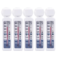 5 Pack Refrigerator Line Freezer Thermometer Fridge Refrigeration Temperature Gauge Monitor Home Use -30℃ to 40℃