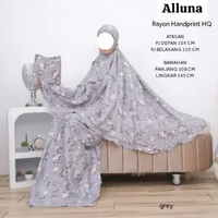 [P R O M O] MUKENA DEWASA RAYON BALI Berkualitas Alluna Std Grey