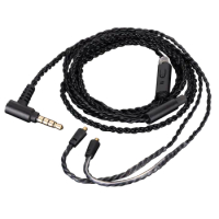 4-core braid OCC Audio Cable With remote mic For SONY XBA-N3AP N3BP XBA-N1AP XBA-300AP XBA-Z5 XBA-H2