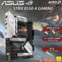 AM4 motherboard ASUS ROG STRIX B550-A GAMING with AMD B550 Chipset AMD Ryzen 3000 4×DDR4 128GB PCI-E 4.0 2×M.2 6×SATA III ATX